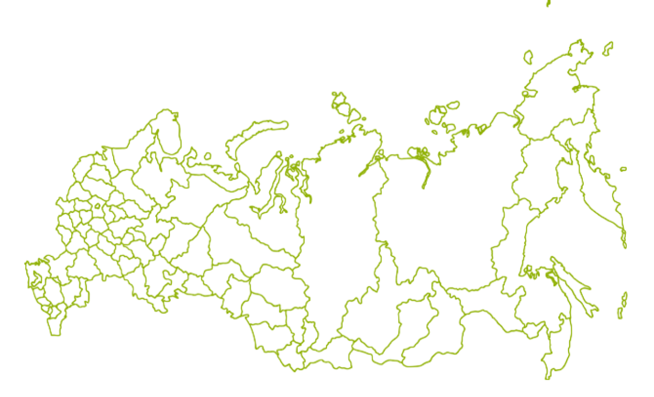 Карта России — география применения теста ImmunoHealth™
